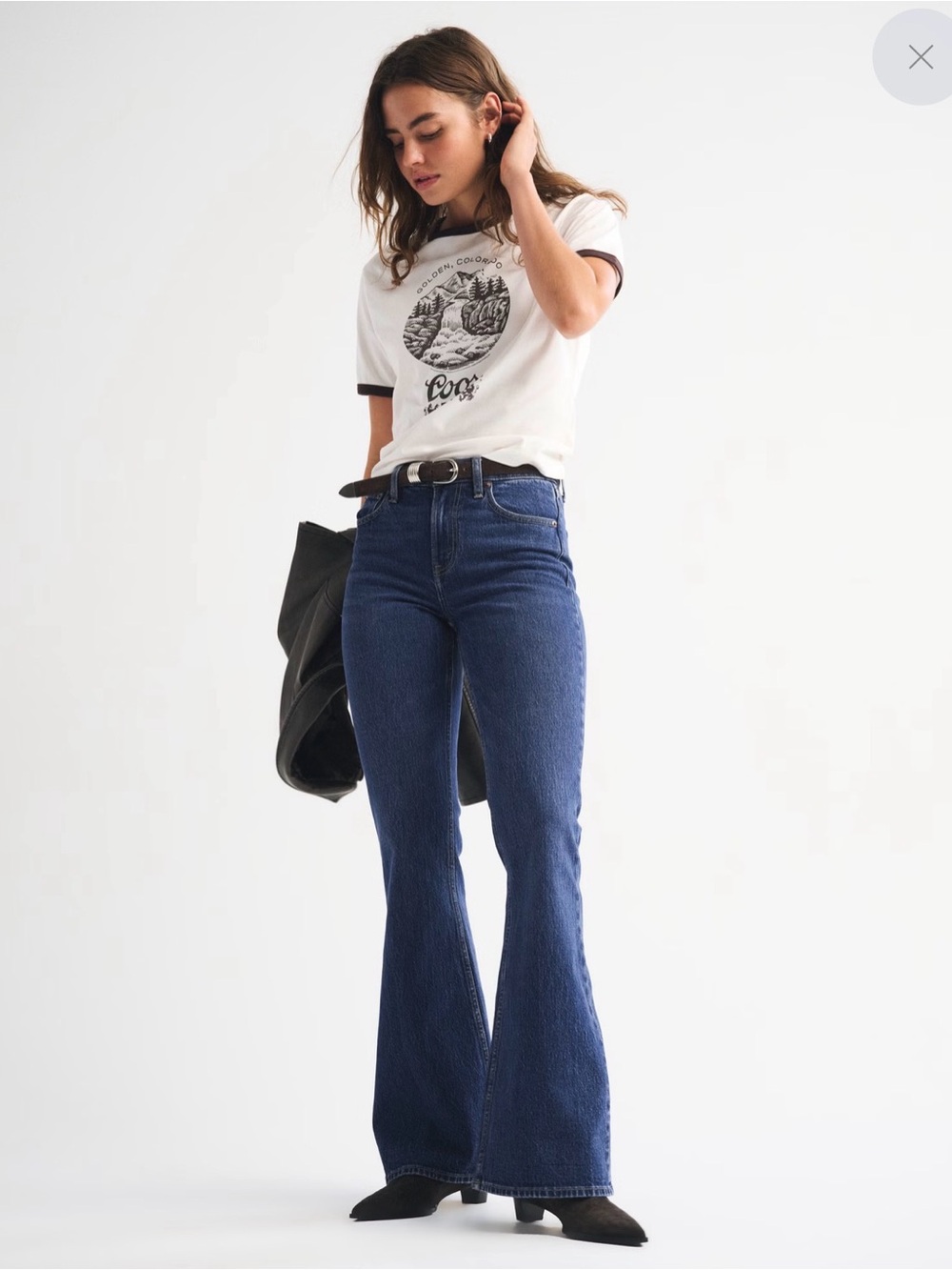A&F Vintage Flare High Rise Size 27 Short